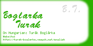 boglarka turak business card